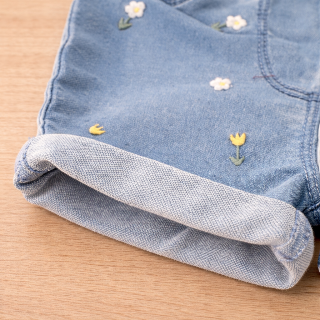 Orchestra Floral Denim Shorts