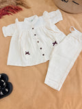 Ivory Dream Muslin Co-ord Set
