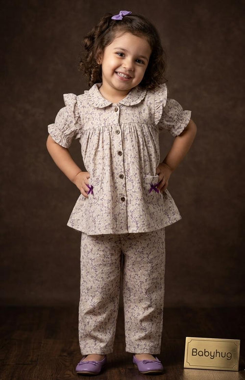 Lilac Garden Muslin Co-ord Set