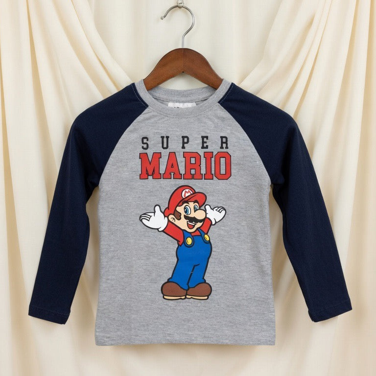 Super Mario Raglan Sleeve T-Shirt