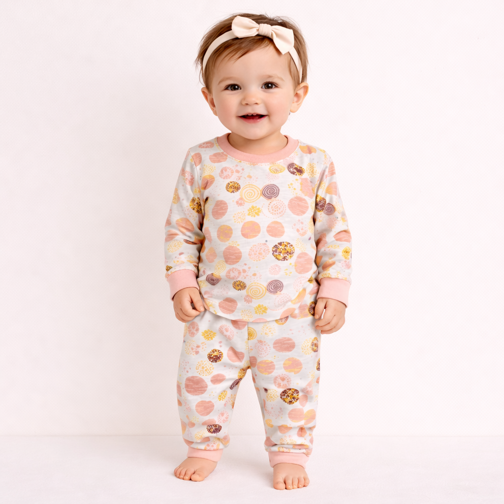 Minicute Print Full Sleeve Top & Pants Set