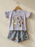 Baby Girl Besties Graphic Shorts Set