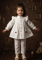 Classic White Muslin Co-ord Set