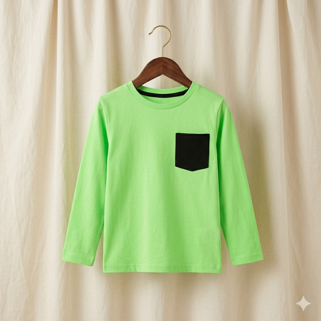 Minimal Pocket Style Full Sleeve T-Shirt