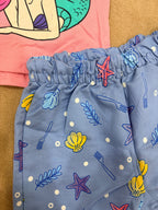 Baby Girl Ocean Princess Shorts Co-ord Set