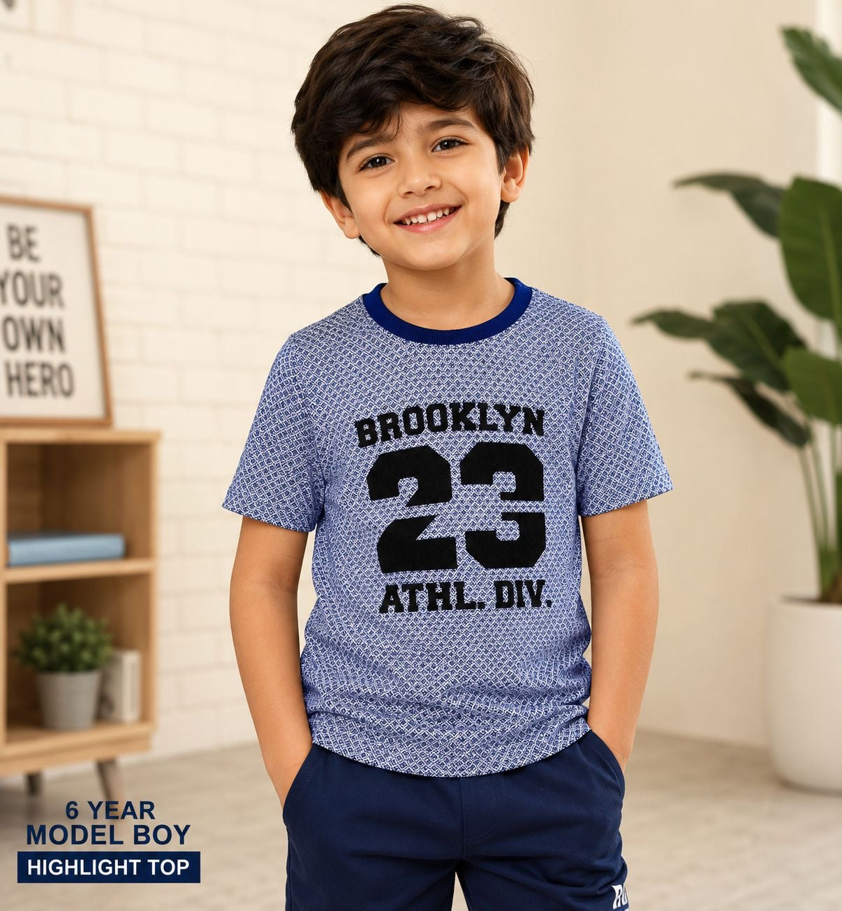 Brooklyn 23 Boys Cotton T-Shirt