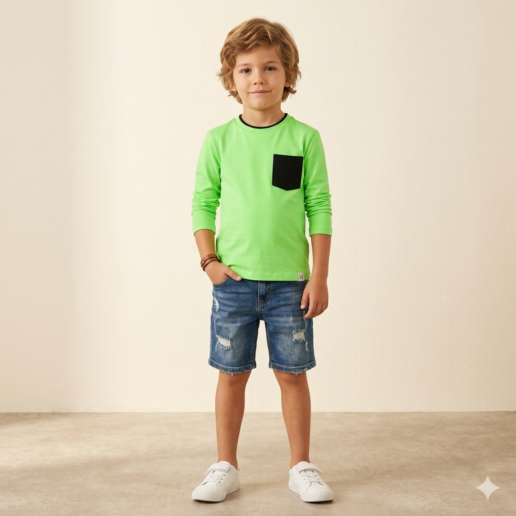 Minimal Pocket Style Full Sleeve T-Shirt