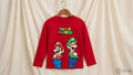 Super Mario & Luigi Graphic Full Sleeve T-Shirt
