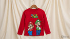 Super Mario & Luigi Graphic Full Sleeve T-Shirt