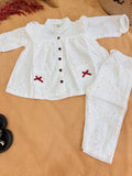 Classic White Muslin Co-ord Set