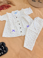 Lavender Bloom Muslin Co-ord Set