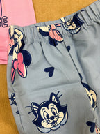 Baby Girl Minnie Mouse Knot Top & Printed Shorts Set