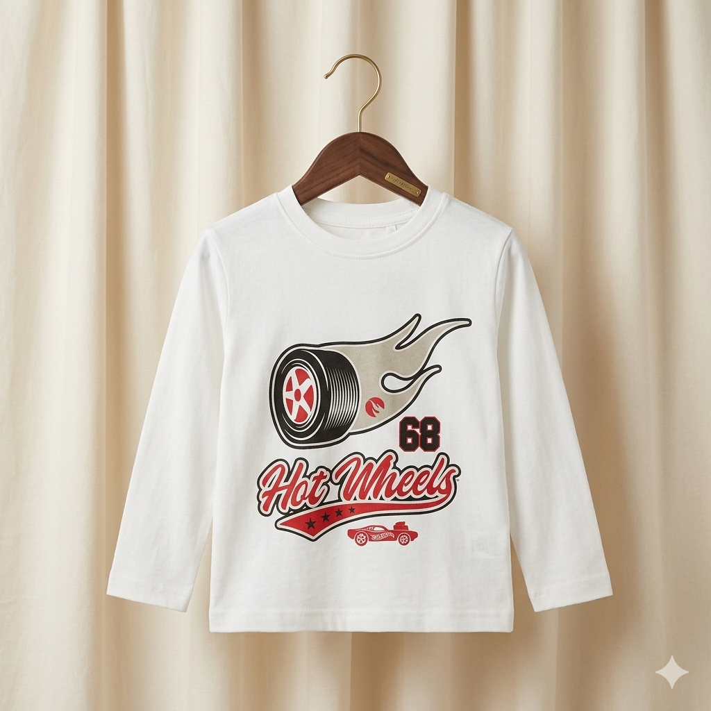 Cool Racing Print Full Sleeve T-Shirt