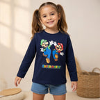 Super Mario & Luigi Graphic Full Sleeve T-Shirt