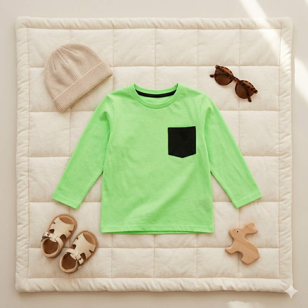 Minimal Pocket Style Full Sleeve T-Shirt