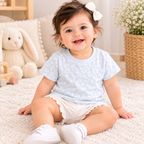 Pastel Blue Cotton T-Shirt