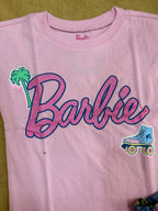 Baby Girl Barbie Ruffle Sleeve Shorts Set