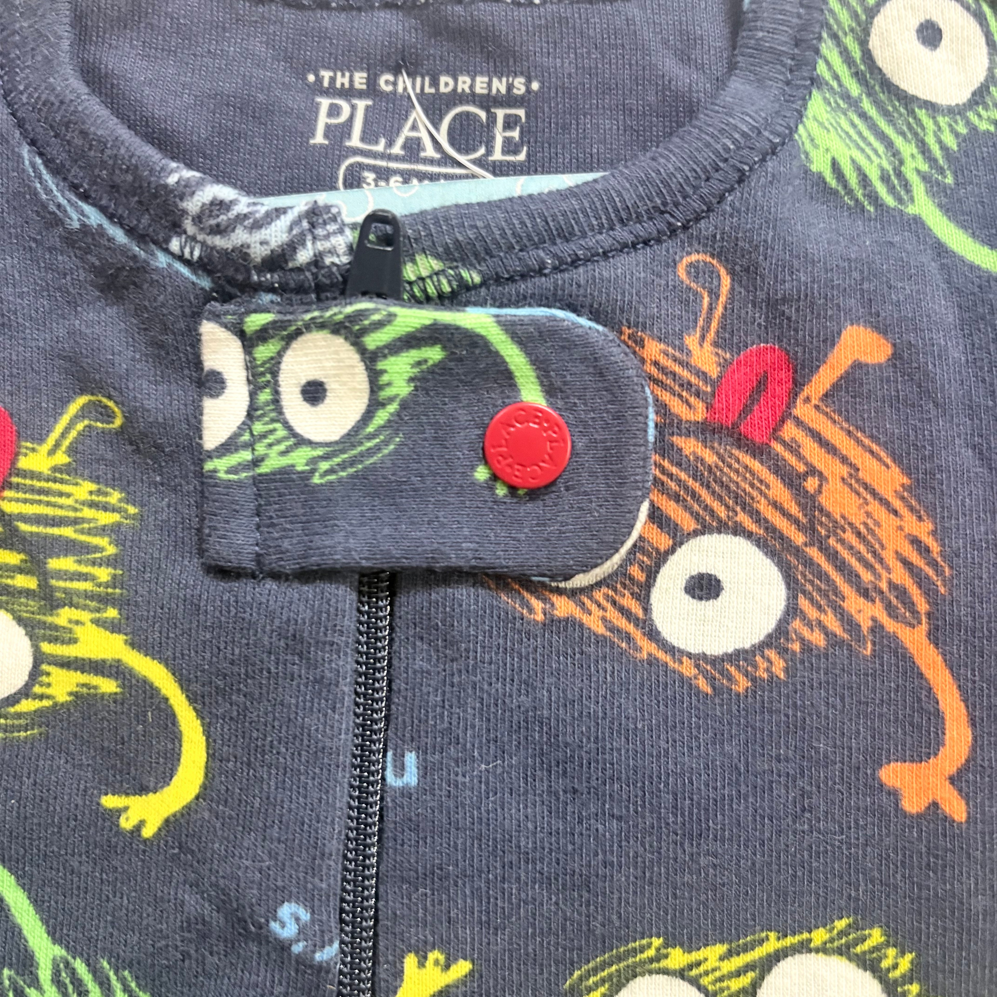 Monster Print Baby Jumpsuit