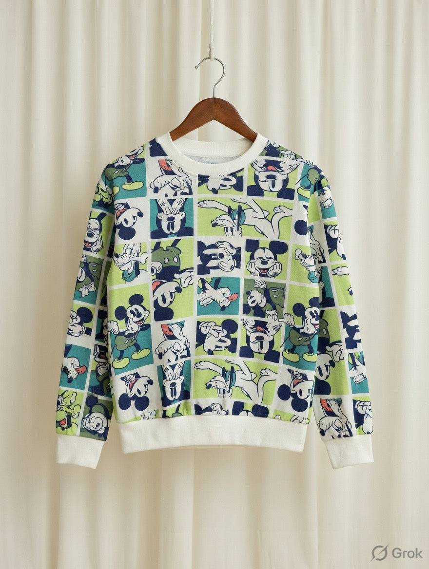 Mickey Mouse All-Over Print Full Sleeve T-Shirt