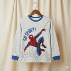 Spiderman Print Full Sleeve T-Shirt