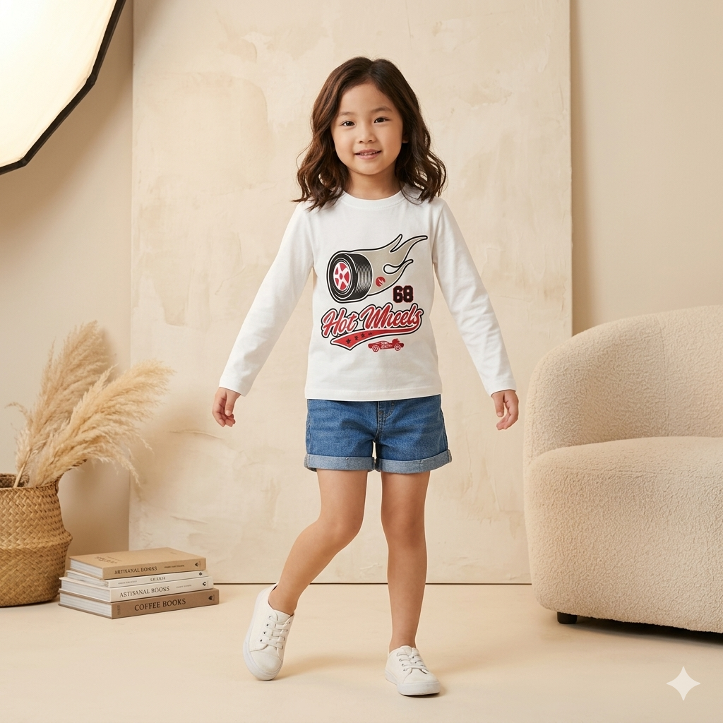 Cool Racing Print Full Sleeve T-Shirt