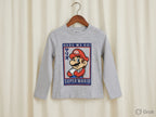Super Mario Printed Full Sleeve T-Shirt – Grey