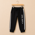 Black Jogger with Grey Side Stripes