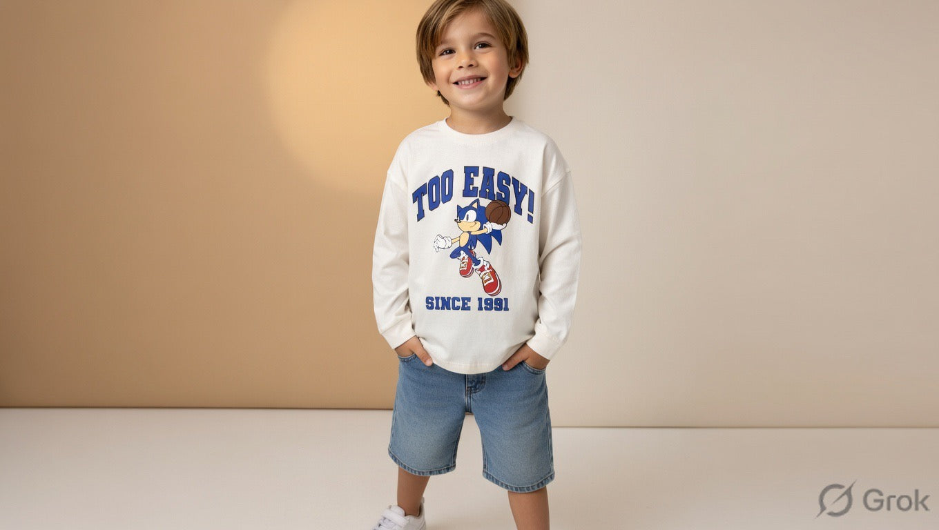 Sonic Graphic Full Sleeve T-Shirt