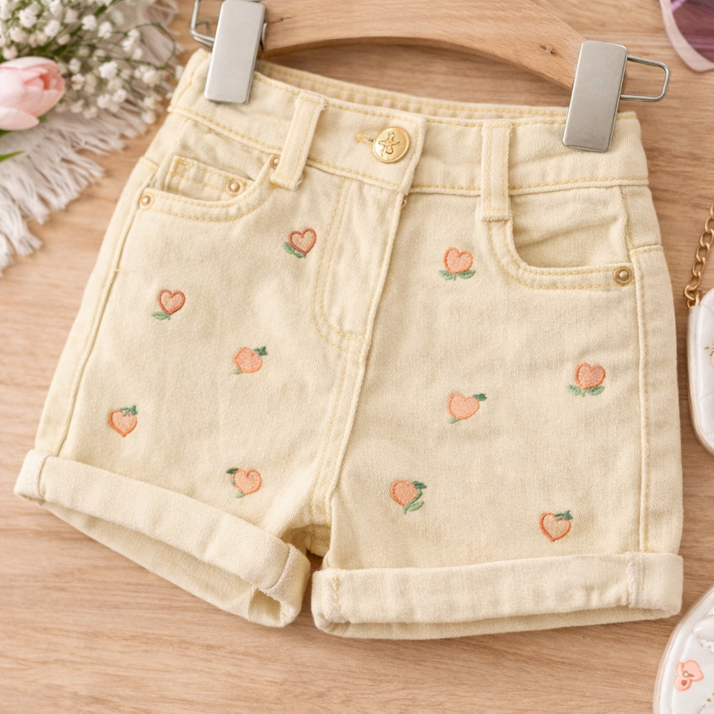 Orchestra Off-White Denim Shorts