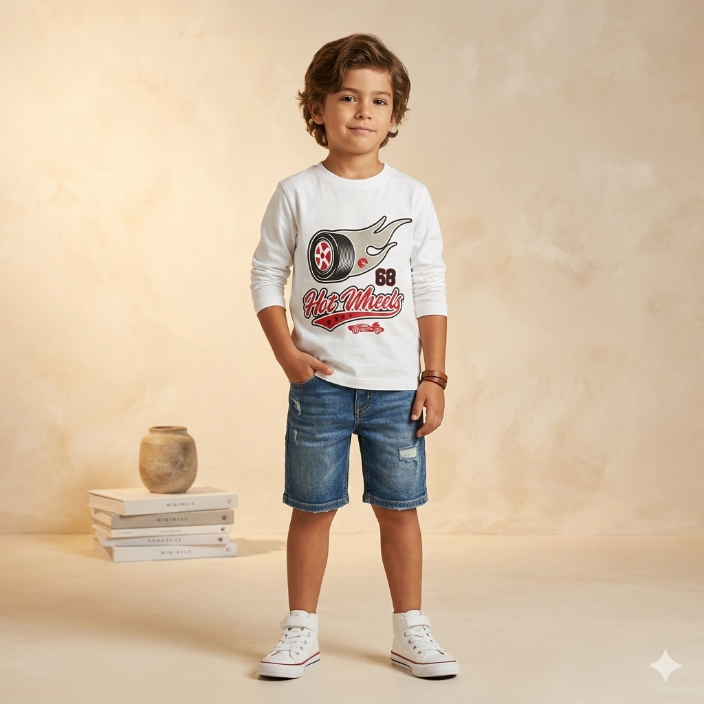 Cool Racing Print Full Sleeve T-Shirt