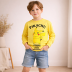 Pikachu Print Full Sleeve T-Shirt