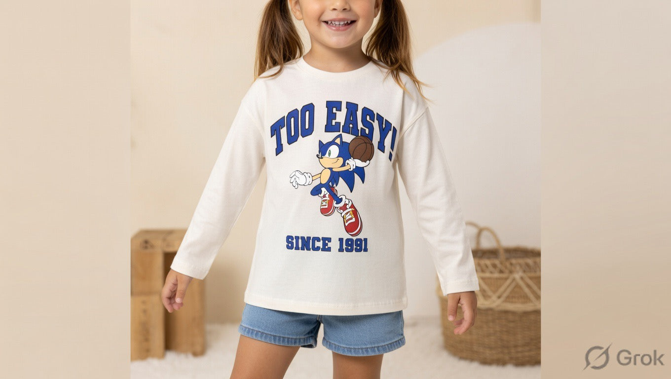 Sonic Graphic Full Sleeve T-Shirt