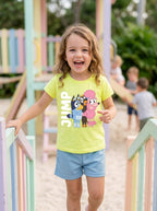 Baby Girl Bluey Graphic T-Shirt & Shorts Set