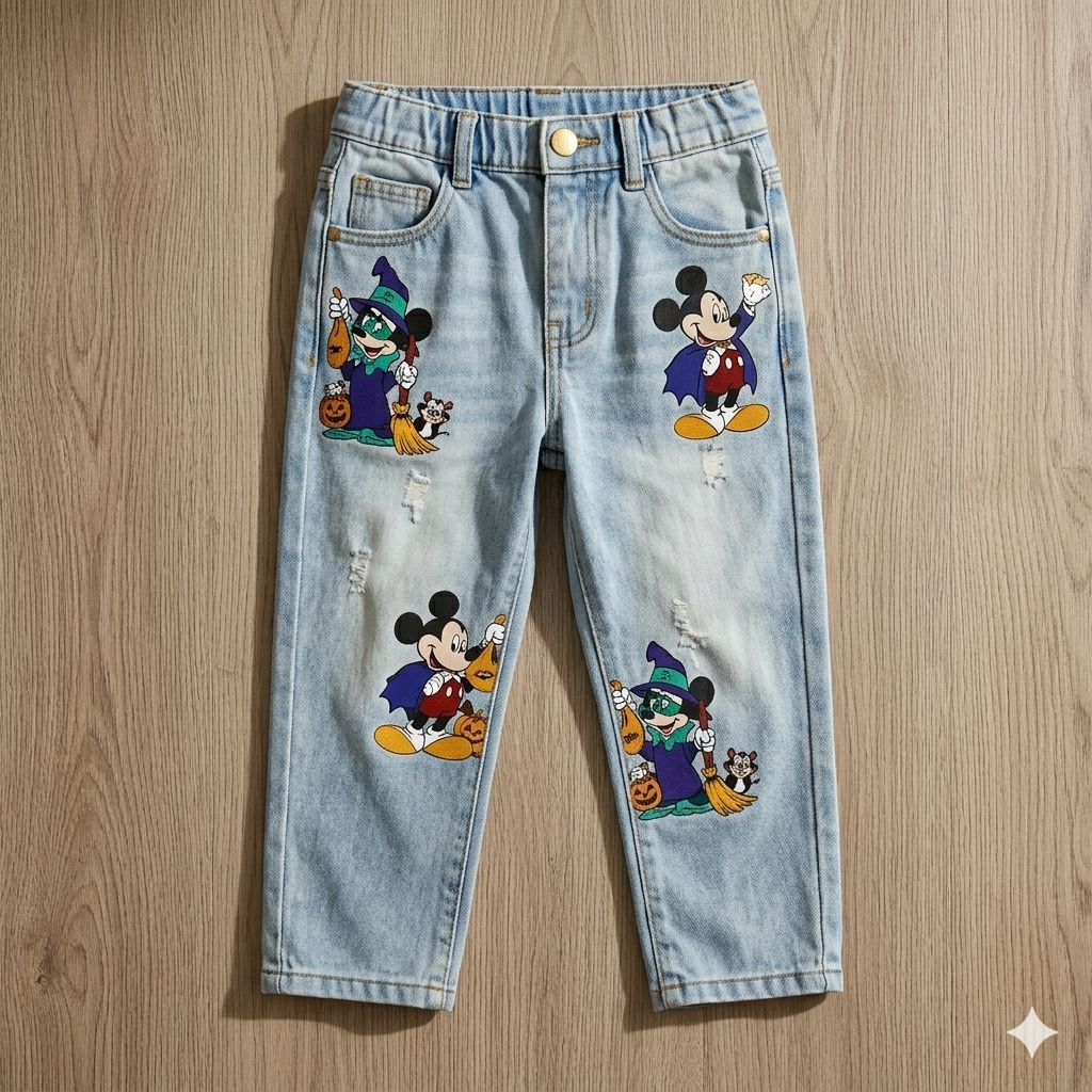 Mickey Blue Denim Jeans