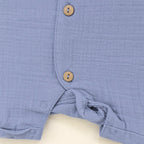 Blue Muslin Baby Jumpsuit