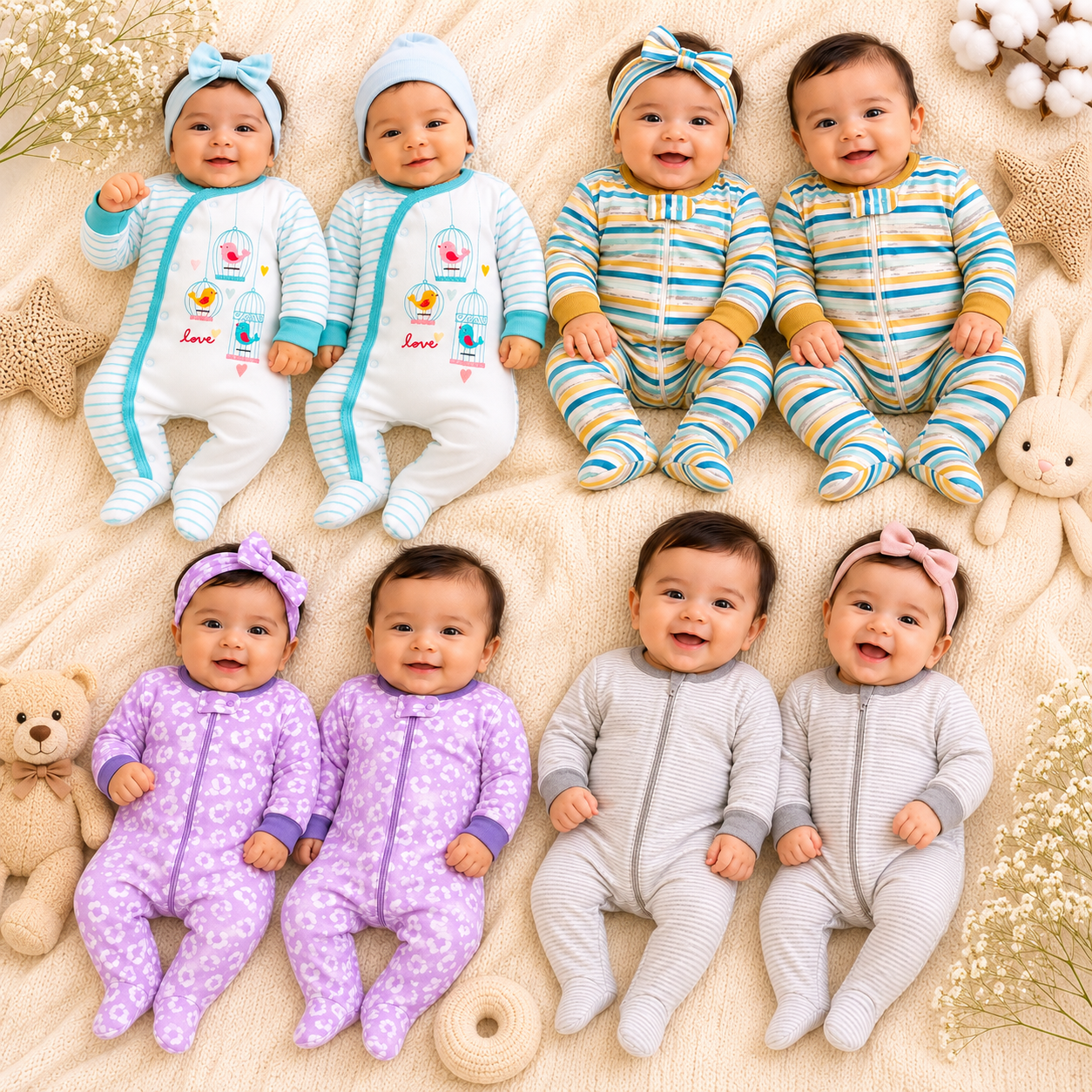 Sleep Suit Unisex Prints