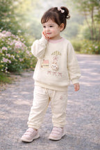 Cream Bunny Print Sweatshirt