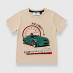 Limit On Racing Car Boys Cotton T-Shirt