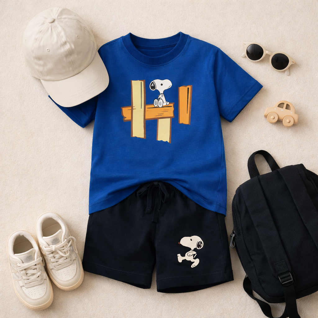 Babyhug Royal Blue Snoopy