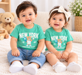 Mint Green New York Bear Cotton T-Shirt