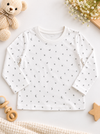 White Star & Moon Full Sleeve T-Shirt