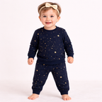 Minicute Star Print Full Sleeve Top & Pants Set