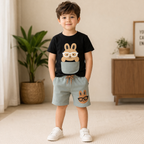 Zara Bunny Print T-Shirt & Shorts Set