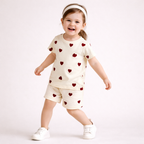 Primark Sweet Hearts Cotton Shorts Set