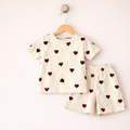Primark Sweet Hearts Cotton Shorts Set