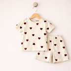 Primark Sweet Hearts Cotton Shorts Set