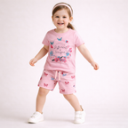 Pretty Butterfly Dreams Cotton Shorts Set