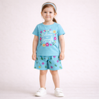 Bloom & Believe Floral Cotton Shorts Set
