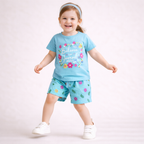 Bloom & Believe Floral Cotton Shorts Set