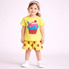 Cupcake Delight Cotton Shorts Set